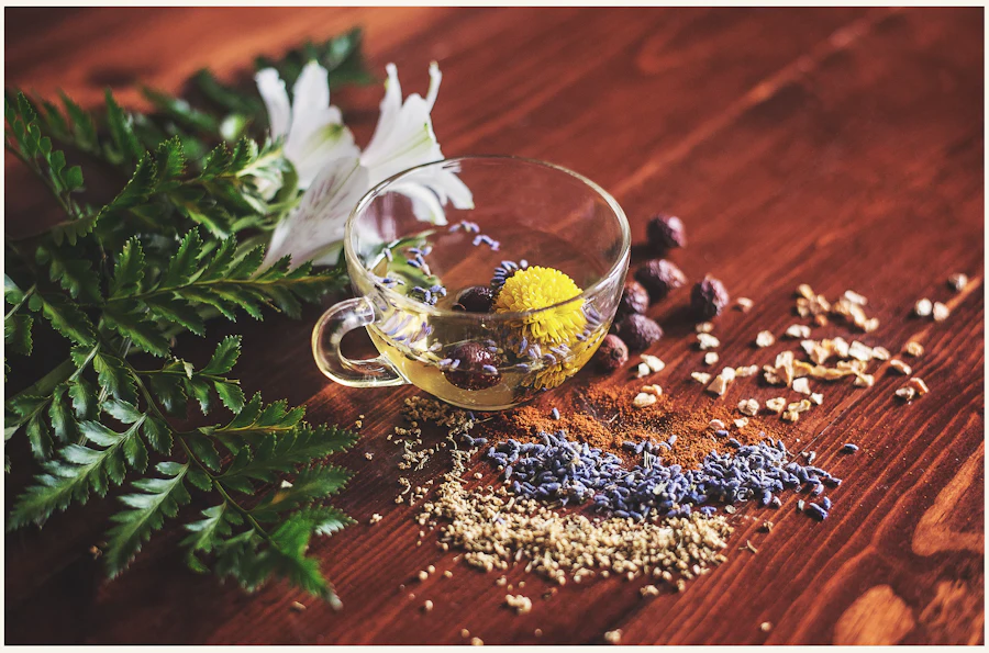 Herbal tea and natural ingredients for respiratory health
